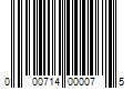 Barcode Image for UPC code 000714000075