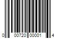 Barcode Image for UPC code 000720000014