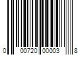 Barcode Image for UPC code 000720000038