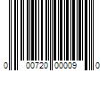 Barcode Image for UPC code 000720000090