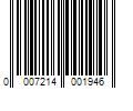 Barcode Image for UPC code 00072140019433