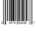 Barcode Image for UPC code 000731252587