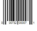 Barcode Image for UPC code 000732000071