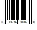 Barcode Image for UPC code 000736000060