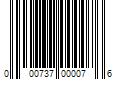 Barcode Image for UPC code 000737000076