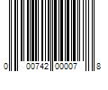 Barcode Image for UPC code 000742000078