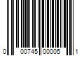 Barcode Image for UPC code 000745000051