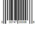 Barcode Image for UPC code 000747000066