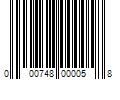 Barcode Image for UPC code 000748000058