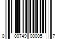 Barcode Image for UPC code 000749000057