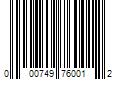 Barcode Image for UPC code 000749760012