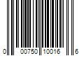 Barcode Image for UPC code 000750100166