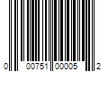 Barcode Image for UPC code 000751000052