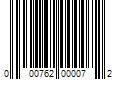 Barcode Image for UPC code 000762000072