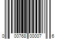 Barcode Image for UPC code 000768000076