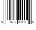 Barcode Image for UPC code 000772000055