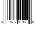 Barcode Image for UPC code 000772001458