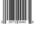 Barcode Image for UPC code 000772004435