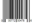 Barcode Image for UPC code 000772004756