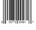 Barcode Image for UPC code 000772004817