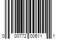 Barcode Image for UPC code 000772005111