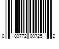 Barcode Image for UPC code 000772007252