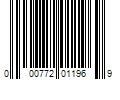 Barcode Image for UPC code 000772011969