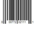 Barcode Image for UPC code 000772021111