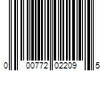 Barcode Image for UPC code 000772022095