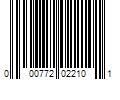 Barcode Image for UPC code 000772022101