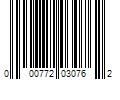 Barcode Image for UPC code 000772030762