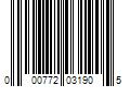 Barcode Image for UPC code 000772031905