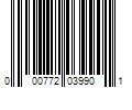 Barcode Image for UPC code 000772039901