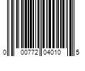 Barcode Image for UPC code 000772040105