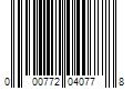 Barcode Image for UPC code 000772040778