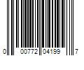 Barcode Image for UPC code 000772041997