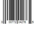 Barcode Image for UPC code 000772042765