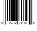 Barcode Image for UPC code 000772044189