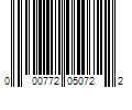 Barcode Image for UPC code 000772050722