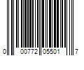 Barcode Image for UPC code 000772055017