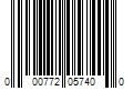 Barcode Image for UPC code 000772057400