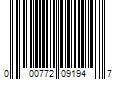 Barcode Image for UPC code 000772091947