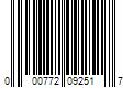 Barcode Image for UPC code 000772092517