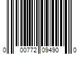 Barcode Image for UPC code 000772094900