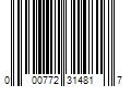 Barcode Image for UPC code 000772314817