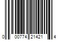 Barcode Image for UPC code 000774214214