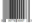 Barcode Image for UPC code 000778000073