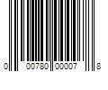 Barcode Image for UPC code 000780000078