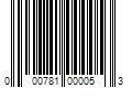 Barcode Image for UPC code 000781000053