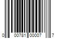 Barcode Image for UPC code 000781000077